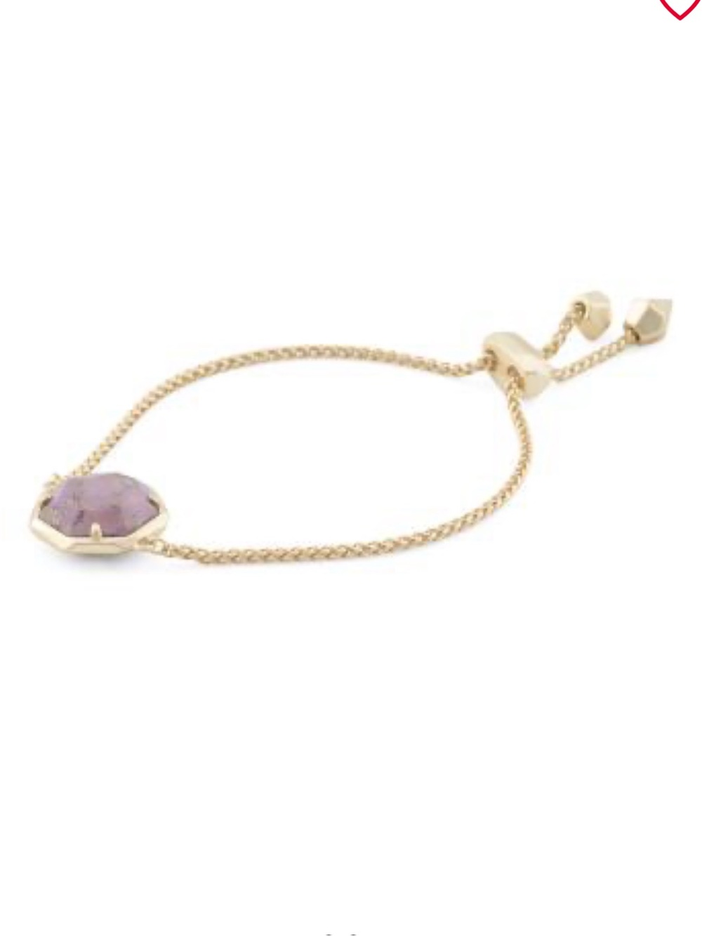 Kendra Scott Gold Cynthia Lilac Magnesite Chain Bracelet